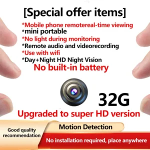 A Brand Ultra-High-Definition Small Camera Wireless Monitor for Home Use, Wifi, Remote Access