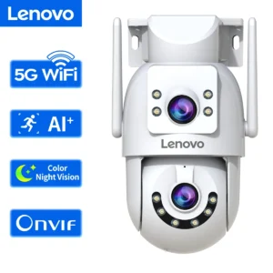 Lenovo 4K WiFi Surveillance Camera 5G Wifi Outdoor Dual Lens